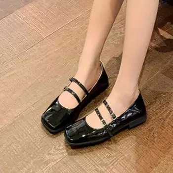 2024 Весна 2024 Одиночные туфли 2024 Небольшие туфли без застежек на плоской подошве Женские повседневные балетки на плоской подошве Туфли в стиле лолиты 37 серебряный