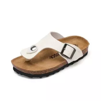 2024 Весна и лето Детские пробковые тапочки Модные туфли Boken для мальчиков Девочек Крутые тапочки Шлепанцы KWN-A581 22 чёрный