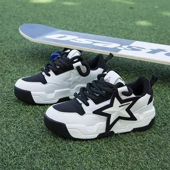 2024 Весна и осень мужские толстые подошвы высокие спортивные кроссовки для пар модные универсальные повседневные кроссовки для бега мужские кроссовки 35