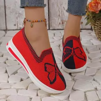 2024 Весна и Осень Новый Размер Плюс Однотонные Дышащие Лоферы Легкие Мягкие Туфли На Плоской Подошве Размер 36-43 36 небесно-голубой