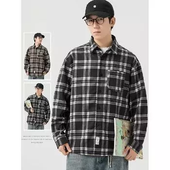 2024 Весна и осень PU красивое пальто мужское Ins High Street модный бренд Гонконгский стиль японский стиль Харадзюку корейский стиль модная свободная куртка M чёрный