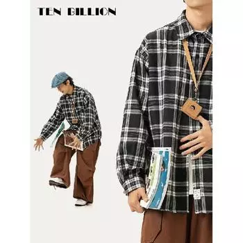 2024 Весна и осень PU красивое пальто мужское Ins High Street модный бренд Гонконгский стиль японский стиль Харадзюку корейский стиль модная свободная куртка M чёрный