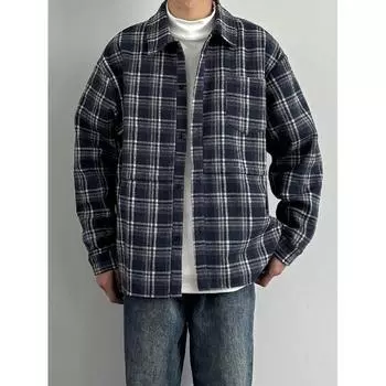 2024 Весна и осень PU красивое пальто мужское Ins High Street модный бренд Гонконгский стиль японский стиль Харадзюку корейский стиль модная свободная куртка M хаки