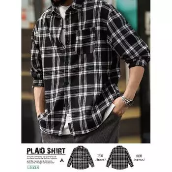 2024 Весна и осень PU красивое пальто мужское Ins High Street модный бренд Гонконгский стиль японский стиль Харадзюку корейский стиль модная свободная куртка M чёрный