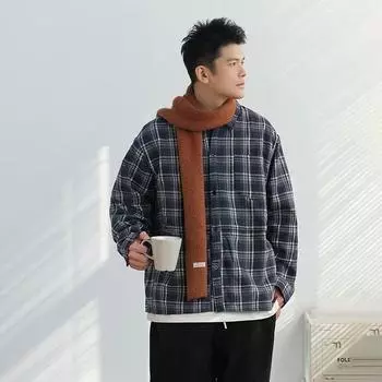 2024 Весна и осень PU красивое пальто мужское Ins High Street модный бренд Гонконгский стиль японский стиль Харадзюку корейский стиль модная свободная куртка M хаки