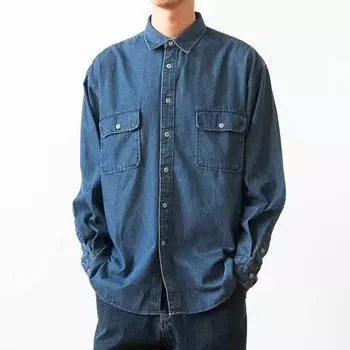 2024 Весна и осень PU красивое пальто мужское Ins High Street модный бренд Гонконгский стиль японский стиль Харадзюку корейский стиль модная свободная куртка M синий