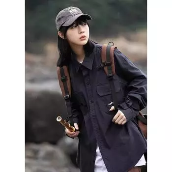 2024 Весна и осень PU красивое пальто мужское Ins High Street модный бренд Гонконгский стиль японский стиль Харадзюку корейский стиль модная свободная куртка M абрикосовый