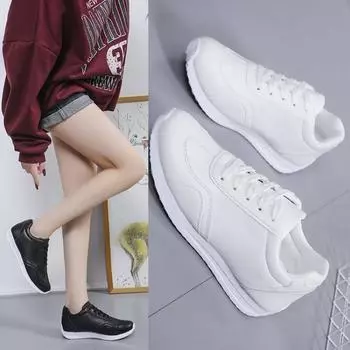 2024 Весна и Осень Женские Туфли На Плоской Подошве Из Искусственной Кожи Модные Туфли На Плоской Подошве Из Искусственной Кожи Для Отдыха 35 чёрный