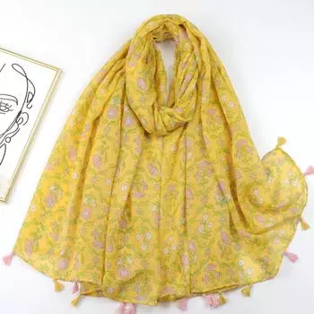 2024 Весна и Осень Зима Новый Хлопок И Конопля Длинный Тонкий Шарф Путешествия Универсальный Солнцезащитный Теплый Шаль Для Женщин 88*180cm