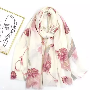 2024 Весна и Осень Зима Новый Хлопок И Конопля Длинный Тонкий Шарф Путешествия Универсальный Солнцезащитный Теплый Шаль Для Женщин 88*180cm чёрный