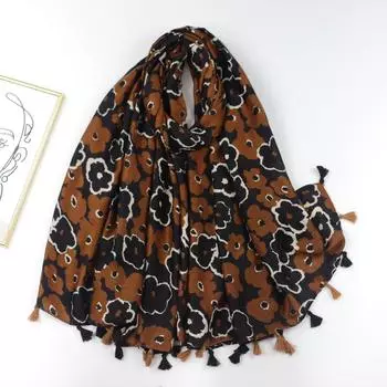 2024 Весна и Осень Зима Новый Хлопок И Конопля Длинный Тонкий Шарф Путешествия Универсальный Солнцезащитный Теплый Шаль Для Женщин 90*180cm розы красного