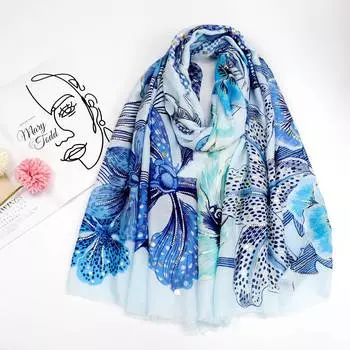 2024 Весна и Осень Зима Новый Хлопок И Конопля Длинный Тонкий Шарф Путешествия Универсальный Солнцезащитный Теплый Шаль Для Женщин 90*180cm зелёный