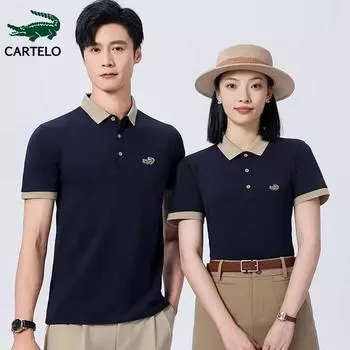 2024 Весна/Лето Новые мужские и женские удобные и дышащие быстросохнущие рубашки поло с вышивкой L