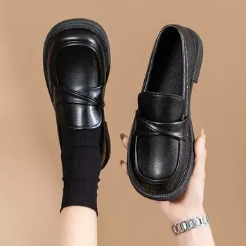 2024 Весна Лето Осень Новые Модные Женские Туфли На Плоской Подошве Британский Стиль Универсальные Удобные Туфли 35