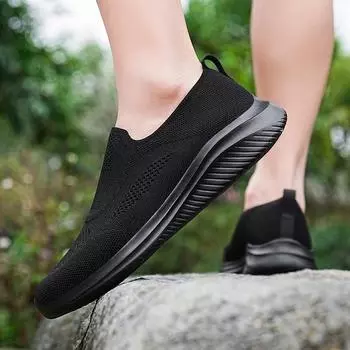 2024 Весна Мужская Обувь Слипоны Повседневная Обувь Легкие Удобные Дышащие Парные Прогулочные Кроссовки Feminino Zapatos Hombre 39 бежевый