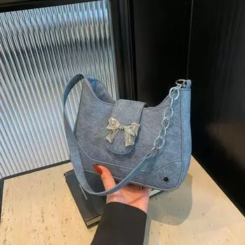 2024 Весна нишевый дизайн простая сумка через плечо повседневная сумка-ведро для поездок на работу женская нежная сумка бежевый