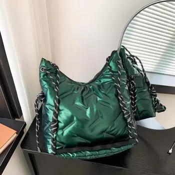 2024 Весна Новая мода Хлопковое платье Женская сумка Модная сумка на одно плечо Подмышки Сумка для отдыха Пригородная сумка Большой емкости Диагональная сумка-дорожка