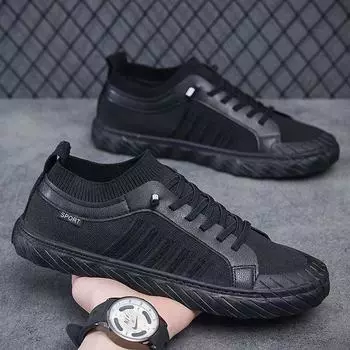 2024 Весна Новые сетчатые тканые дышащие мягкие подошвы Мягкие повседневные спортивные мужские туфли-одиночки Повседневная обувь 39 серый