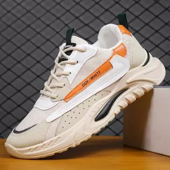 2024 Весна/Осень Мужская Классическая Модная Трендовая Повседневная Спортивная Обувь Последние Молодежные Кроссовки Для Бега На Открытом Воздухе С Мягкой Износостойкой Подошвой 39 бежевый