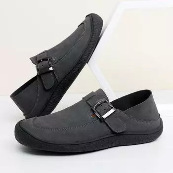 2024 Весна Осень Новые Повседневные Туфли Для Кемпинга Офисные Мужские Деловые Кожаные Туфли Повседневные Универсальные Лоферы Для Мужчин 38