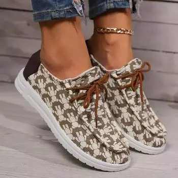 2024 Весна Осень Повседневные Удобные Кроссовки с круглым носком и перекрестными ремешками Модные Новые Кроссовки из парусины на толстой подошве для женщин 36 чёрный