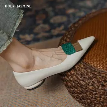 2024 Весна Осень Женские Туфли На Высоком Каблуке Женские Туфли Из Натуральной Кожи Женские Тонкие Туфли С Заостренным Носом Офисные Туфли Туфли Для Вечеринки 34 чёрный