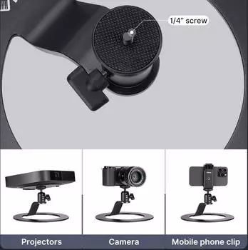 2024 VIJIM LT04 подставка для проектора, настольное крепление для мобильного проектора, съемный регулируемый универсальный кронштейн для проектора, держатель для дома-студии чёрный