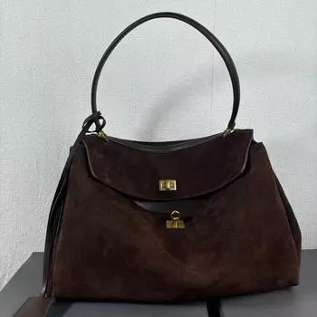 2024 Винтажная матовая кожаная сумка через плечо Rodeo Small 29cm