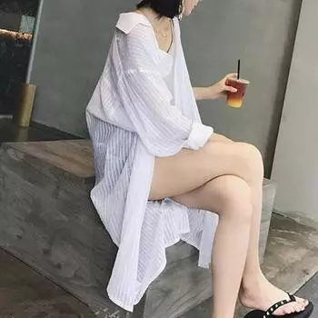 2024 Высокое качество, свободная блузка, топы, хлопковая повседневная белая длинная блузка, женская осенняя женская белая рубашка с длинным рукавом, блузка S белый