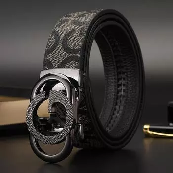 2024 Высококачественные дизайнерские мужские ремни класса люкс, автоматическая пряжка, мужские ремни, ремень из натуральной кожи для мужчин, ремень для джинсов 110cm