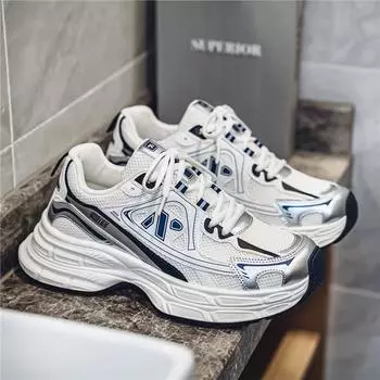 2024 Wasteland style men s student tide embroidered board shoes super soft tide fashion casual shoes thick-soled heightening sports shoes 39 бежевый