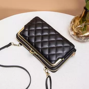 2024 версия женские маленькие сумки женские сумки вышитые ромбовидные сумки для мобильных телефонов сумка-мессенджер сумка для карт