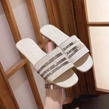 2024 весенняя новая брендовая женская обувь с открытой пяткой, элегантные женские шлепанцы на среднем каблуке с квадратным носком и высоком каблуке, модные сандалии без шнуровки, сандалии-мюли 39 розовый