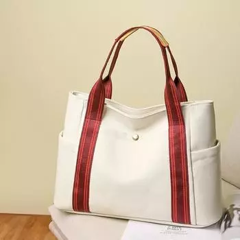 2024 весенняя новая холщовая сумка, новая женская сумка через плечо, ежедневный исходящий рабочий портфель