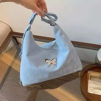 2024 весенняя новая популярная повседневная сумка на плечо, повседневная модная сумка-тоут большой емкости, красивая сумка на плечо