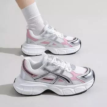 2024 весенняя спортивная обувь сетчатая дышащая повседневная обувь для папы обувь для инструментов спортивная обувь для отдыха на природе 36 розовый