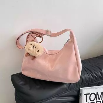 2024 весна и лето новая модная ретро сумка-тоут повседневная большая вместимость дорожная универсальная сумка-мессенджер женская