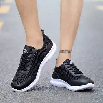 2024 весна и лето новые мужские кроссовки сетчатые дышащие спортивные и повседневные кроссовки модные летающие плетеные кроссовки мужские импортные товары 38