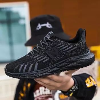 2024 весна и осень новые дышащие мужские кроссовки из хлопчатобумажной ткани корейская версия модная универсальная спортивная и повседневная обувь мужские кроссовки с мягкой подошвой me 36 белый