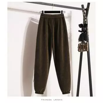 2024 весна и осень новые спортивные штаны Харлан брюки женские с высокой талией и тонкие модные универсальные повседневные спортивные леггинсы детские прилив S