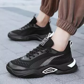 2024 весна и осень новый простой тренд мода повседневная спортивная мужская обувь флуоресцентная обувь 39