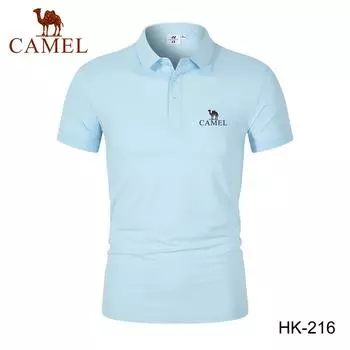 2024 весна/лето, мужская новая влагоотводящая, быстросохнущая однотонная рубашка-поло с вышивкой и воротником-поло L
