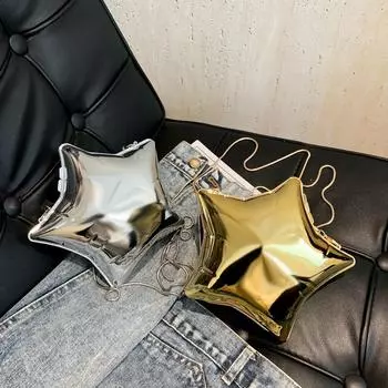 2024 весна/лето новая акриловая сумка на плечо со звездой, мини-сумка на цепочке, модная женская сумка через плечо для отдыха и ужина, трендовая женская сумка