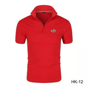 2024 весна/лето новая мужская быстросохнущая рубашка поло с вышивкой рубашка поло деловая повседневная рубашка поло L