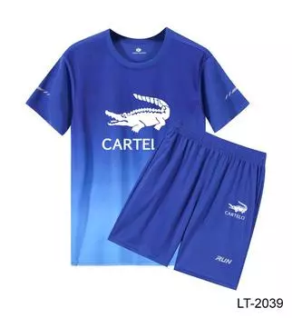 2024 весна/лето спортивный быстросохнущий комплект для бега с принтом спортивная одежда для медленного бега комплект пляжного спорта M