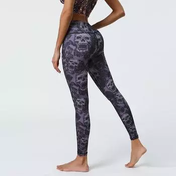 2024 весна лето винтажный принт штаны для йоги спортивные леггинсы женские бесшовные высокая талия пуш-ап женские колготки фитнес тренировки леггинсы одежда для спортзала осень S