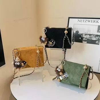 2024 весна новая модная маленькая сумка женская повседневная индивидуальная маленькая квадратная сумка ретро сумка через плечо