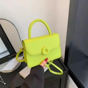 2024 весна новая модная сумка через плечо повседневная модная сумка-мессенджер в иностранном стиле в этом году популярная портативная маленькая квадратная сумка для женщин чёрный