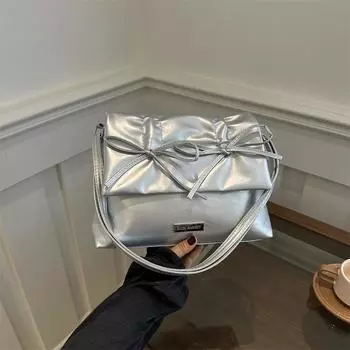 2024 весна новая простая повседневная сумка-мессенджер большой вместимости модная сумка через плечо повседневная модная сумка-тоут белый