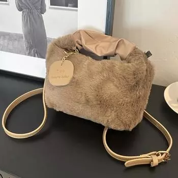 2024 весна новая простая повседневная сумка-мессенджер милая модная сумка тренд простая большая вместительная сумка подмышкой чёрный